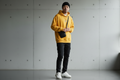 yellow hoodie streetwear for men modern style